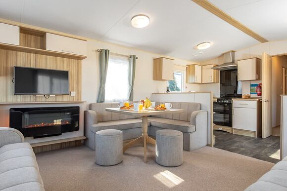 Gold Plus 2 Caravan (sleeps 6) with decking (Pet ) - Carlton Meres Holiday Park, Saxmundham