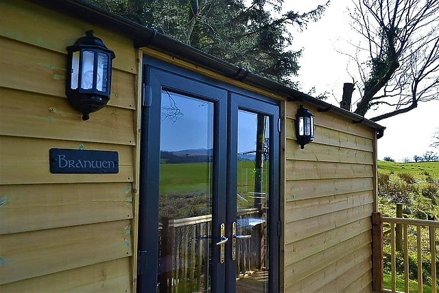 Book Shepherds Hut Spa accommodation at Glampio Gelli Glamping