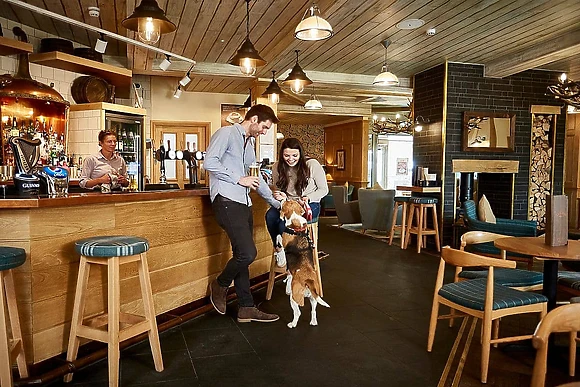 Copper Fells pet friendly bar area