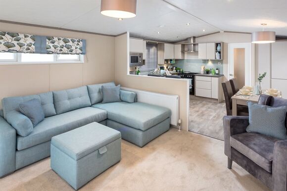 Platinum 3 Lodge (Sleeps 6) with decking - Malvern View Country and Leisure Park, Worcester