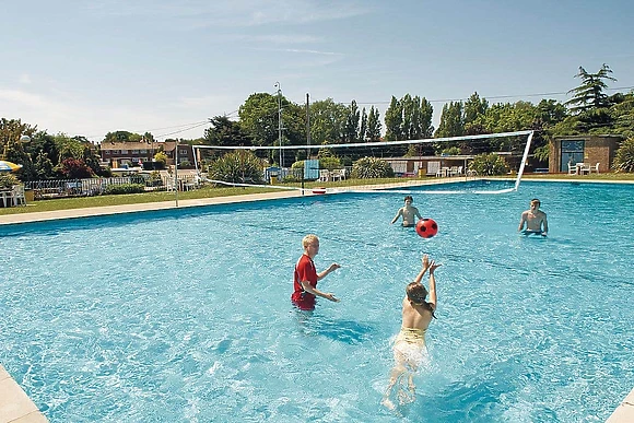 Outdoor heated pool 