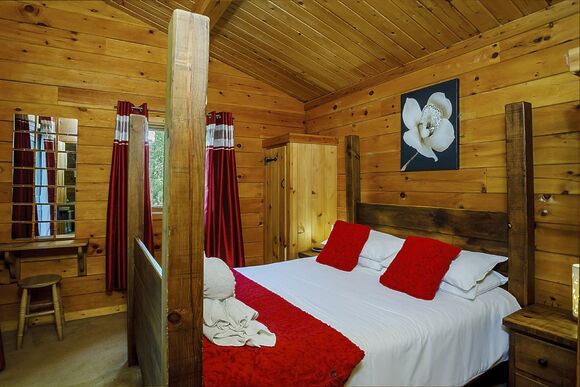 Woodpecker Log Cabin 2 (Pet) - Quarry Walk Lodges, Freehay, Cheadle